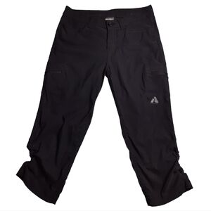 Eddie Bauer First Ascent Black Adventure Crop Pant SZ 2
